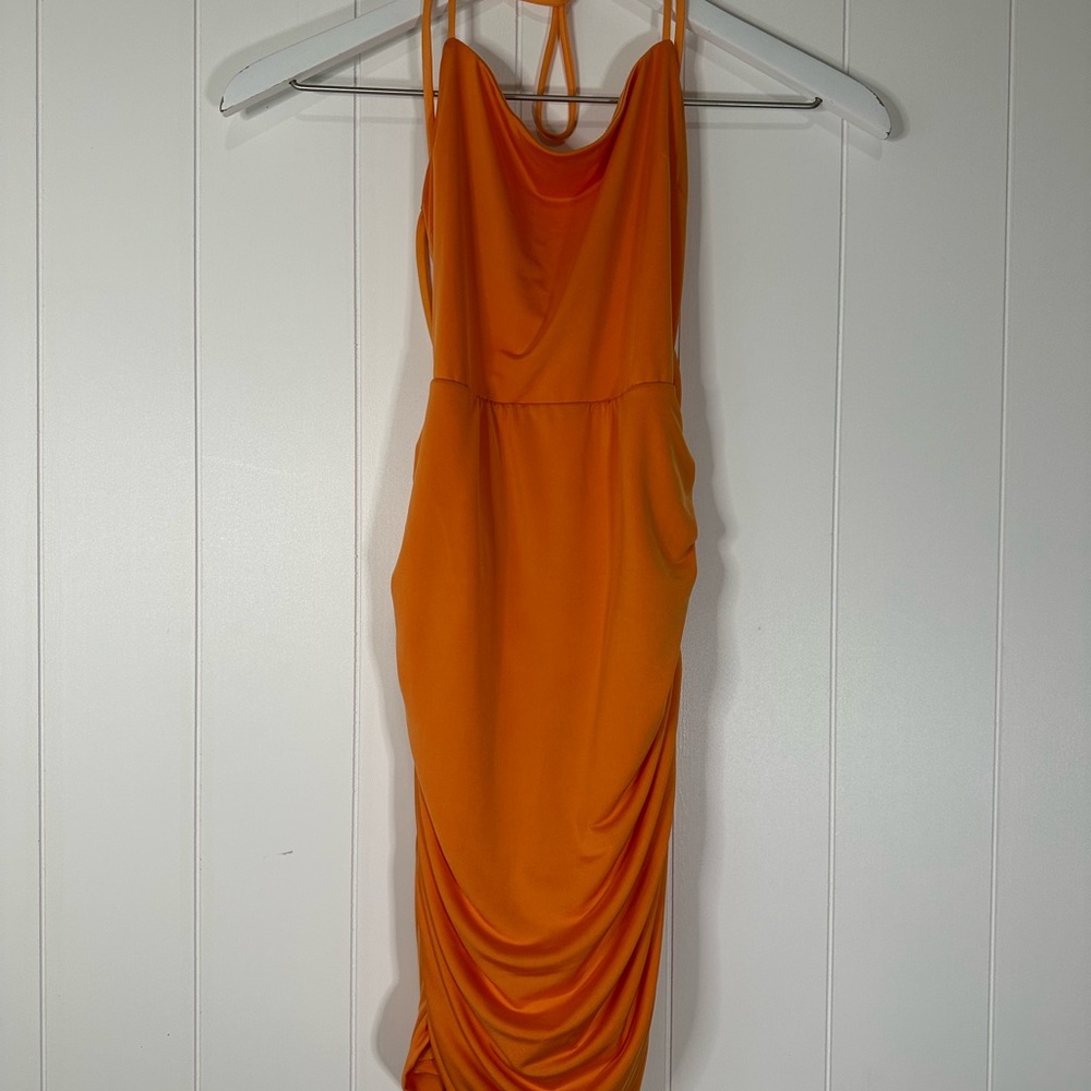 Elegant Orange Dress